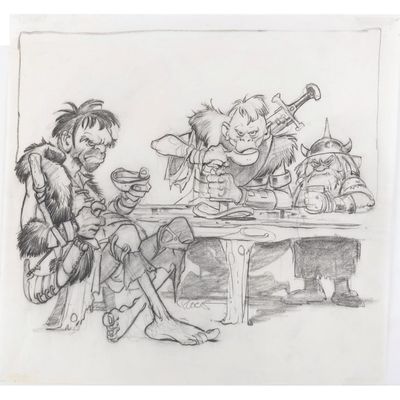 A "The Black Cauldron" Concept Drawing.