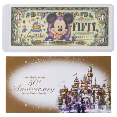 The 2005 Disneyland 50th Anniversary $50 Bill.