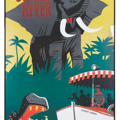 A Jungle Cruise Attraction Poster Print.