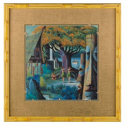 A Tahitian Terrace Concept Print.