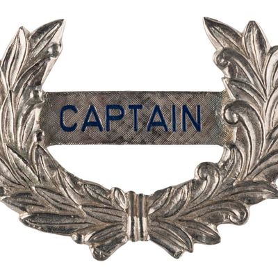 A Riverboat Captain's Hat Badge.