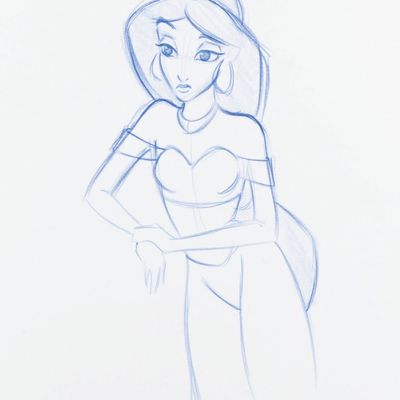 An "Aladdin" Jasmine Production Drawing.