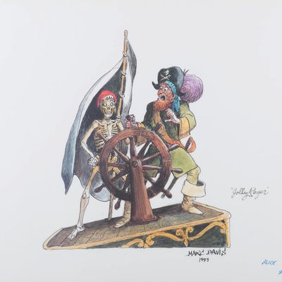 A Marc Davis "Jolly Roger" Print Signed by Alice Davis.
