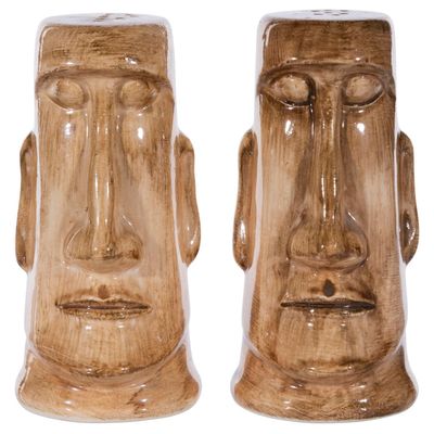 A Disneyland Moai Salt and Pepper Shakers Set.