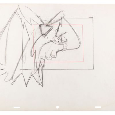 A "The Flintstones" Original Layout Drawing.