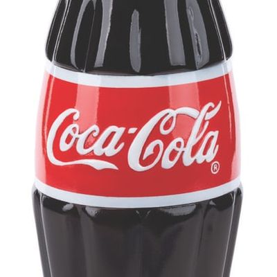 A Large Coca-Cola Bottle Display Figure.