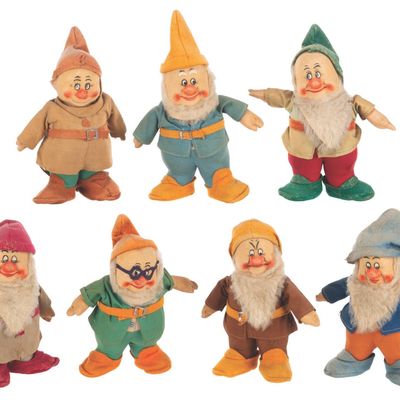 A "Snow White and the Seven Dwarfs" Chad Valley Doll Set.