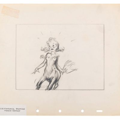 A "Fantasia" Centaurette Original Concept Drawing.