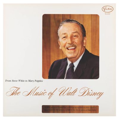 A "The Music of Walt Disney" LP Cover Slick.