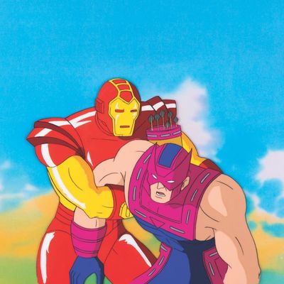 An "Iron Man: The Animated Series" Production Cel.