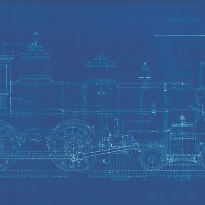 A Walt Disney Miniature Railroad Lilly Belle Blueprint.
