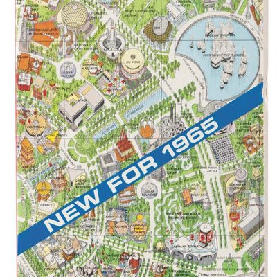 A 1965 Official Souvenir Map New York World's Fair.