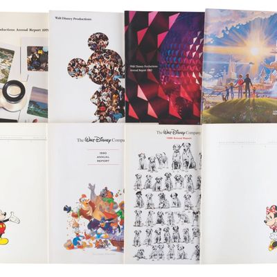 A Set of 1970s-80s Disney Annual Reports.