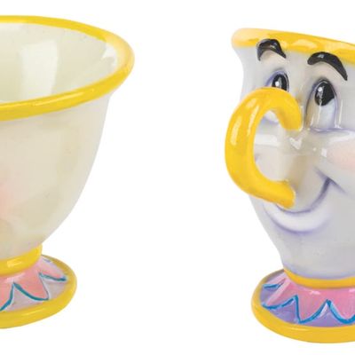 A Pair of "Beauty and the Beast" Disney Store Display Figures.