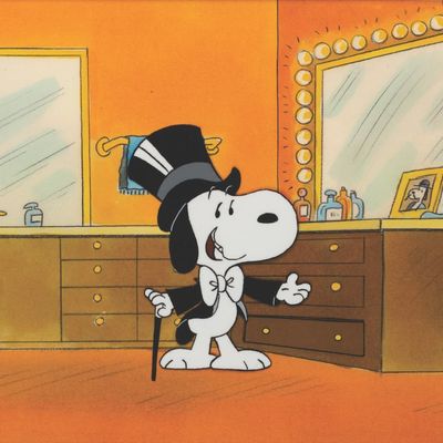 A Signed "Snoopy! The Musical" Production Cel & Drawing.