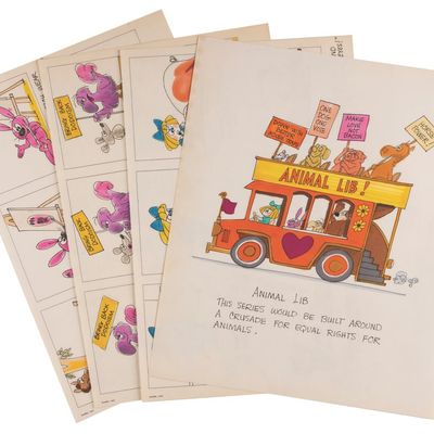 A Jay Ward "Animal Lib!" Storyboard Collection.
