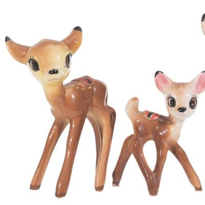 A Collection of "Bambi" Ceramic Figurines.