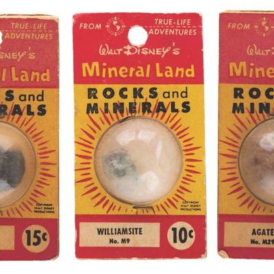 A Trio of Walt Disney's Mineral Land Rocks and Minerals.