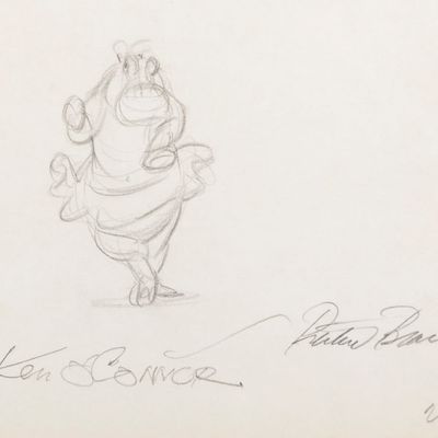 A "Fantasia" Original Production Drawing.