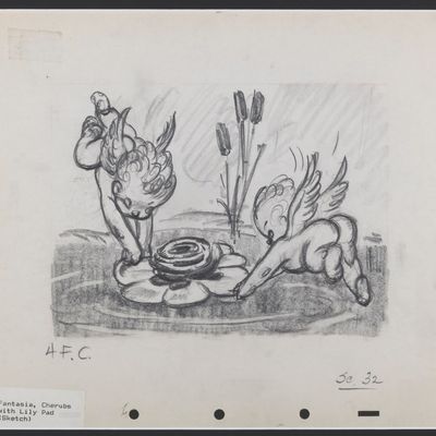 A "Fantasia" Cherubs Original Concept Drawing.