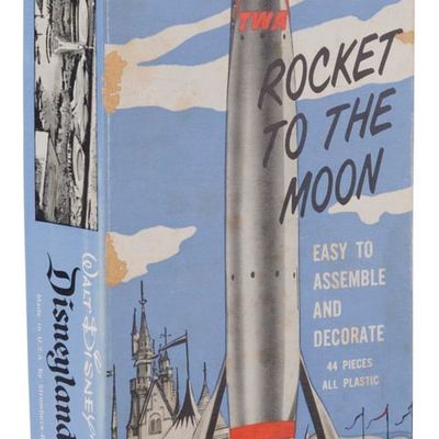 A Complete Strombecker TWA Rocket to the Moon Model Kit.