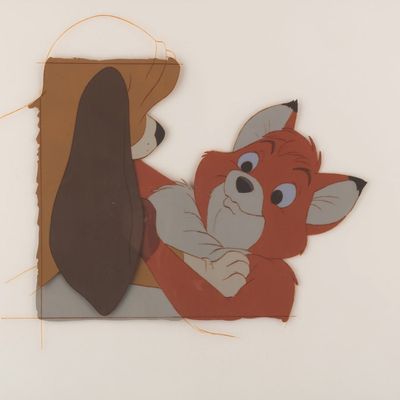 A "The Fox and the Hound" Original Production Cel.