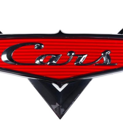 A Disney Store "Cars" Logo Sign.
