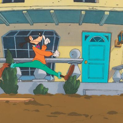 A "Goof Troop" Original Production Cel and Background.