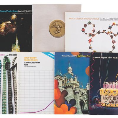 A Set of 1970s Disney Annual Reports.