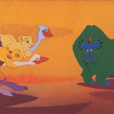 A "The Lion King" Original Storyboard Painting.
