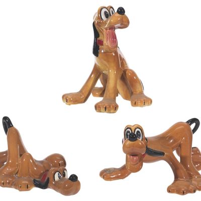 Three Evan K. Shaw Pluto Figurines.