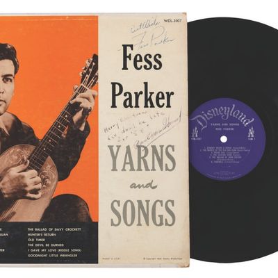 A Signed Fess Parker "Yarns and Songs" Album.
