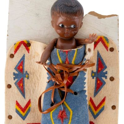 An Early Frontierland Native American Doll.