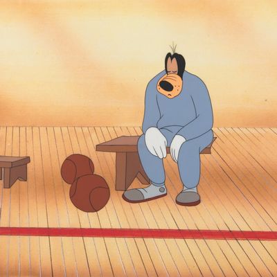 A "Double Dribble" Goofy Production Cel.