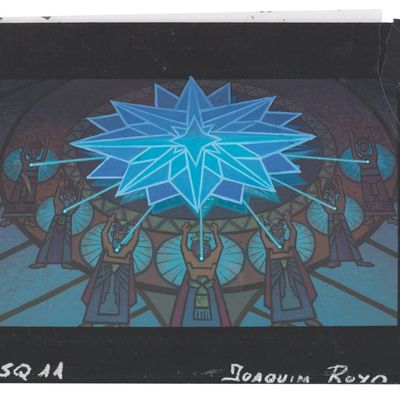 An Original "Atlantis: The Lost Empire" Background Color Key Concept.