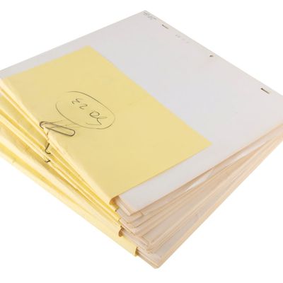 A Large Collection of "The Henpecks" Production Drawings.