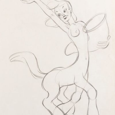 A "Fantasia" Centaurette Production Drawing.