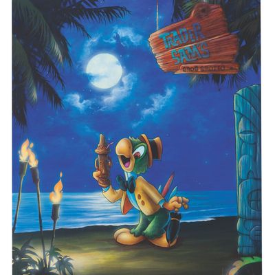 A Trader Sam's Grog Grotto Original Painting by James C Mulligan.