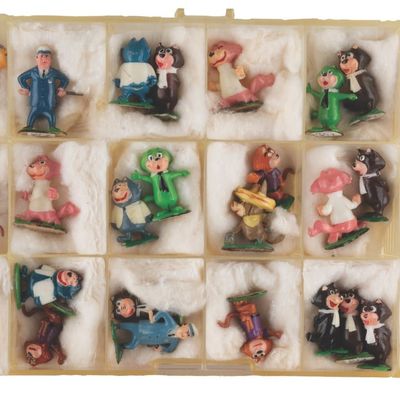 A Collection of Hanna-Barbera TV-Tinykins by Marx.