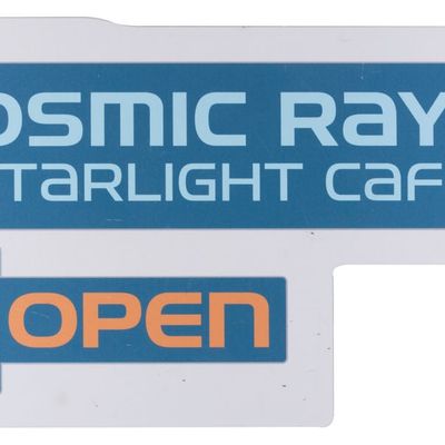 A Cosmic Ray's Starlight Cafe Sign.