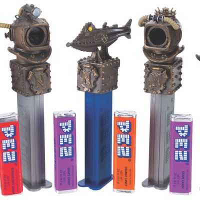 A "20,000 Leagues Under the Sea" Custom PEZ Dispenser Set.