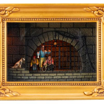 A Pirates of the Caribbean Pirates Jail Olszewski Diorama.