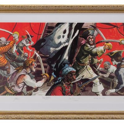 A Multi-Signed Pirates of the Caribbean Print.