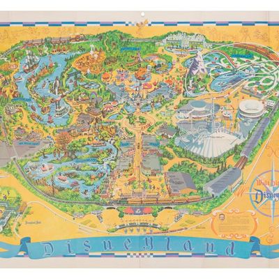 A 1968 Disneyland Souvenir Map.