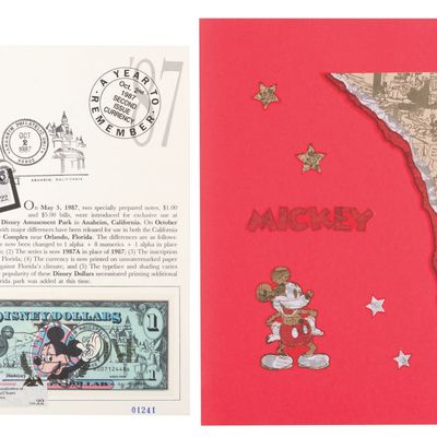 A 1987 Second Series First Day Issue Disney Dollar.