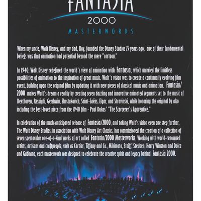 A "Fantasia 2000" Masterworks Poster Signed by Roy E. Disney.