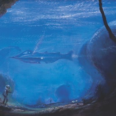 A Peter & Harrison Ellenshaw "20,000 Leagues Under the Sea" Canvas Print.