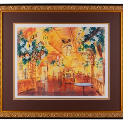 A Tiki Room Restaurant Concept Print.