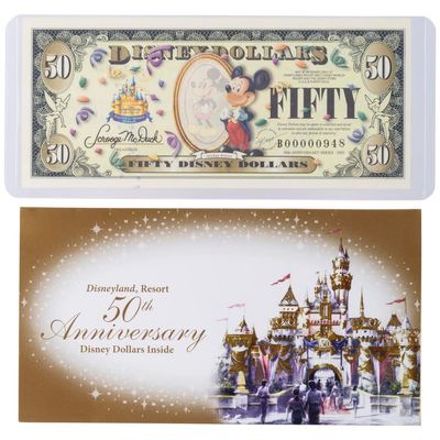 The 2005 Disneyland 50th Anniversary Charles Boyer $50 Bill.