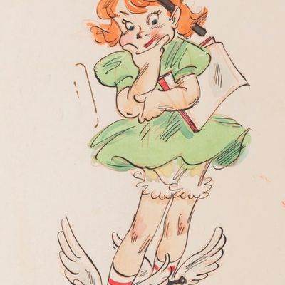 A Fred Moore Character Drawing.